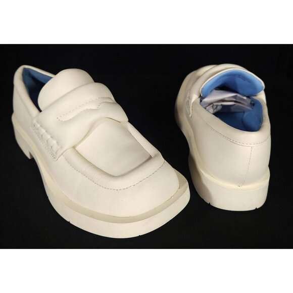 CamperLab Mil 1978 Padded Leather Loafers 37 US 7 Womens Ivory Camper Lab $245 - Picture 2 of 13
